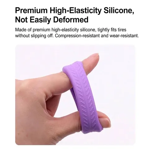 Silicone Luggage Wheel Covers Silent Suitcase Caster Protectors Anti-Slip Shock Absorbing Trolley Bag Wheel Sleeves Travel Accessories