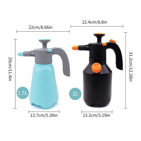Botella de Spray de Presión de Aire Regadera de Jardín de Alta Capacidad Pulverizador Manual Con Boquilla Ajustable Válvula de Alivio
