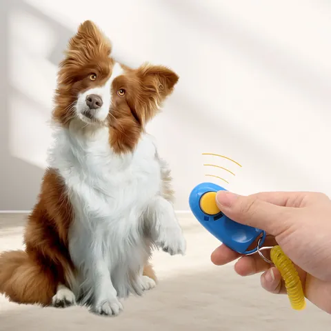 Professional Dog Training Clicker With High Elastic Wrist Strap Portable ABS Click Trainer Pet Behavior Correction Tool