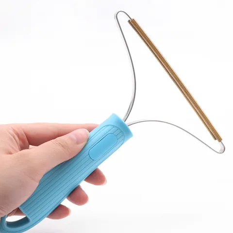Portable Manual Pet Hair Remover Stainless Steel Double-Sided Lint Roller For Carpet Clothing Couch Furniture Cat Dog Fur Cleaning Tool
