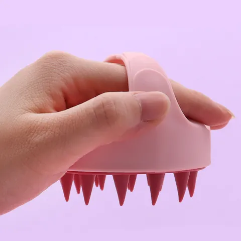 Silicone Pet Bath Brush Dog Cat Massage Comb Soft Bristles Ergonomic Handle Grooming Tool For Pet Shower Cleaning Foam Maker