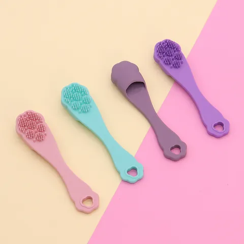 Cepillo de Dientes de Silicona para Mascotas Cepillo de Dedo para Perros y Gatos Limpieza Bucal Cuidado Dental Elimina la Placa Suministros para Mascotas
