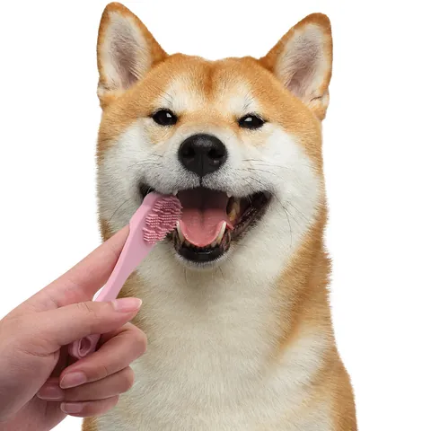 Cepillo de Dientes de Silicona para Mascotas Cepillo de Dedo para Perros y Gatos Limpieza Bucal Cuidado Dental Elimina la Placa Suministros para Mascotas
