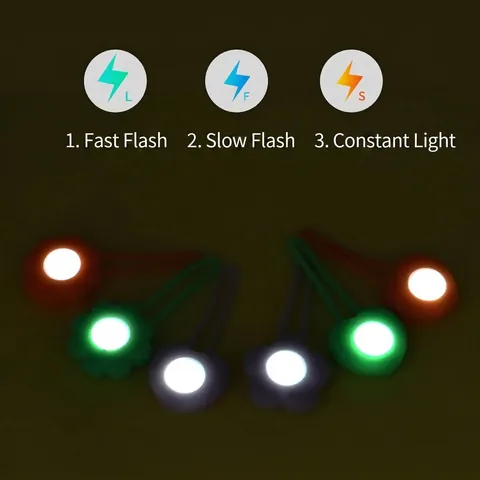 LED Pet Safety Pendant Glowing Dog Tag Silicone Night Light for Collar Anti-Lost Tracking Accessories for Dogs Cats