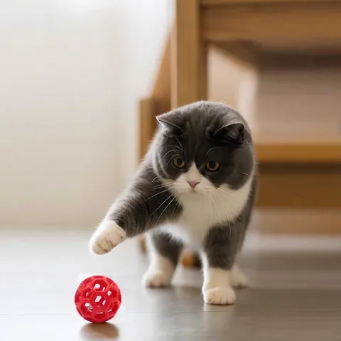 TPR Hollow Interactive Pet Toy Ball With Built-in Bell Durable Chewing Grinding Ball For Small Medium Dogs Play Exercise