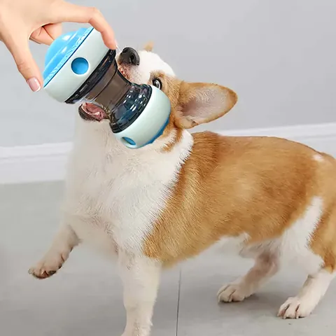 Jouet Distributeur de Friandises pour Chiens Balle IQ Réglable Slow Feeder Jouet Interactif Puzzle pour Chiens