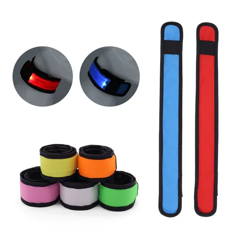 Pulsera de Bofetada LED Luminosa Collar Mascotas Seguridad Carrera Nocturna Brazalete Brillante Para Perros Gatos Deportes Caminata Nocturna