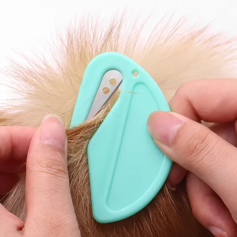 Mini Pet Dematting Tool For Dogs Cats Grooming Safety Blade Hair Knot Remover Portable Stainless Steel Letter Opener Tool