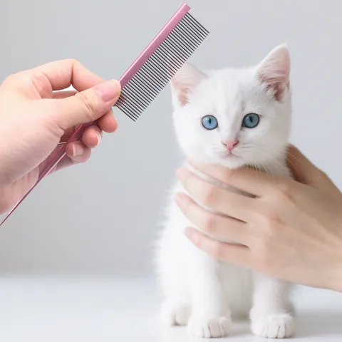 Peigne de Toilettage Professionnel en Acier Inoxydable à Queue de Rat pour Chiens et Chats Outil de Coiffure et de Division
