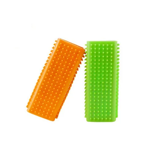 Portable Silicone Pet Hair Remover Brush For Dogs Cats Reusable Carpet Scraper Sofa Clothing Lint Cleaner Tool For Home