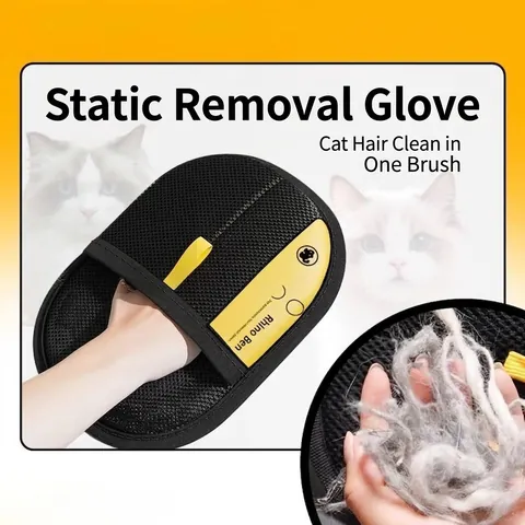 Pet Hair Remover Glove Electrostatic Fur Removal Brush For Dog Cat Grooming Massage Cleaning Tool For Sofa Furniture Carpet