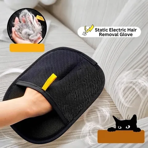 Pet Hair Remover Glove Electrostatic Fur Removal Brush For Dog Cat Grooming Massage Cleaning Tool For Sofa Furniture Carpet