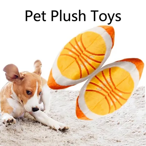 Simulation Orangenscheibe Plüsch Haustierspielzeug Integrierter Quietscher Langlebiges Backenzahn Zahnreinigung Spielzeug Für Hunde Katzen