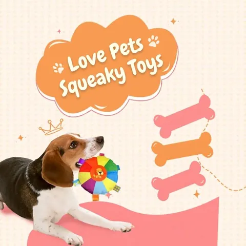 Jouet Frisbee en Peluche pour Chien avec Sifflement pour Mâcheurs Agressifs Jouet de Dentition Interactif avec Étiquettes en Ruban Motif Animal pour Chiens