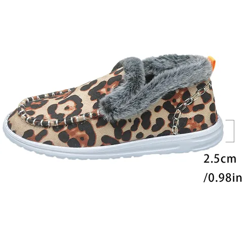 Scarpe da Neve Invernali da Donna in Velluto a Coste Foderate in Pile Taglie Forti Calde Pantofole da Casa in Peluche Scarpe di Cotone Piatte