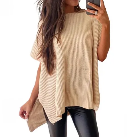 Womens Casual Chenille Spandex Quilted Round Neck Sleeveless Top Drop Shoulder Ribbed Pullover Summer Sweater
