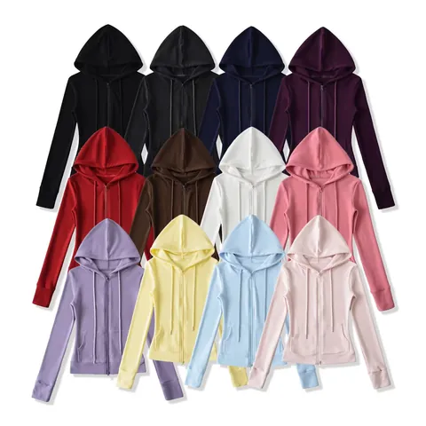 Women Thermal Fleece Lined Hoodie And Wide Leg Pants Yoga Sportswear Set Solid Color Hooded Zip Up Sweatshirt Top And Bottom