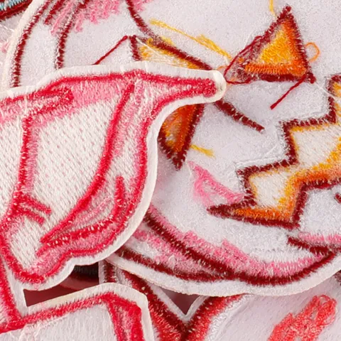 Halloween Ausziehbarer Badge-Rolle Bestickter Aufnäher Ausweishalter Rosa Kürbis Geist Hexenhut Badge Clip Für Krankenschwestern Büro