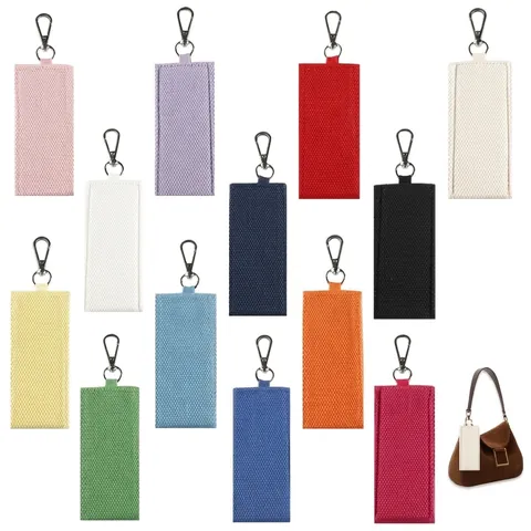 Korean Style Polyester Webbing Keychain DIY Handmade Carrier Strap For Bag Accessories Colorful Canvas Ribbon Keychain Pendant