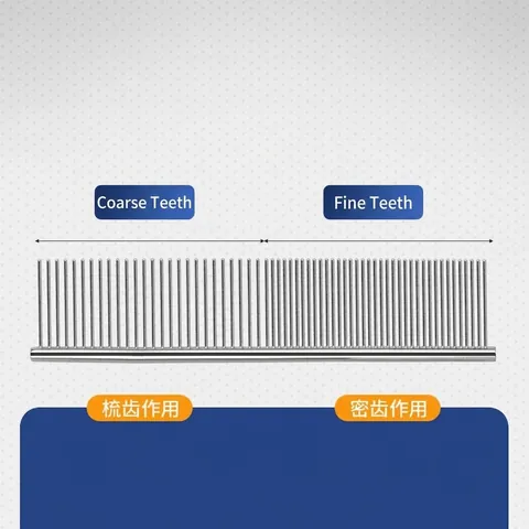 Professional Stainless Steel Pet Grooming Comb For Cats And Dogs Hair Removal Flea Dematting Tool For Long Short Hair Cleaning
