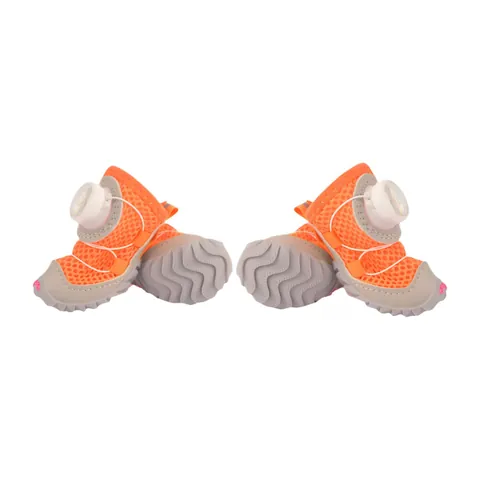 Zapatos de Malla Transpirable para Perros de Verano Botas Antideslizantes Con Hebilla Giratoria Zapatos Protectores Reflectantes para Perros Pequeños Medianos