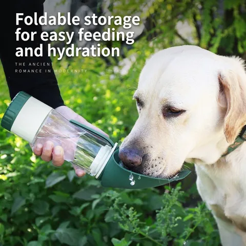 Tragbare Haustier Wasserflasche Blatt Design Silikon Faltbare Trinkschale Auslaufsicher Futter und Wasserspender Für Hunde Katzen Reisen