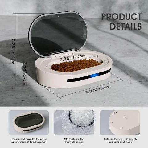 Smart Automatic Induction Pet Feeder Plastic ABS Infrared Motion Sensor Sealed Fresh-keeping Bowl For Cats Dogs Indoor Feeding