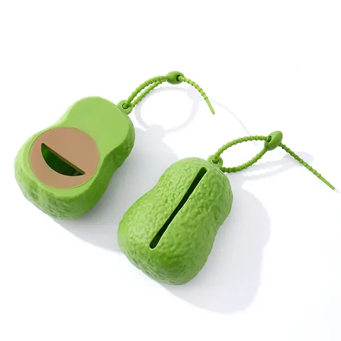 Creatieve Avocado Huisdier Poepzakhouder Draagbare Zakhouder Met Lanyard PVC Afval Opbergdoos Voor Buiten