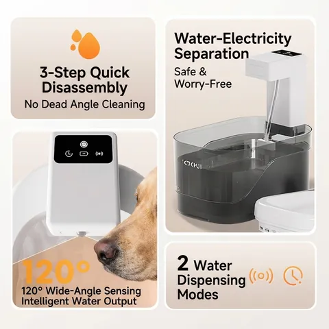 Intelligenter Sensor Haustier Trinkbrunnen Kabellos Leise Zirkulation Gefiltert Automatisch Katze Hund Trinknapf Wasserspender