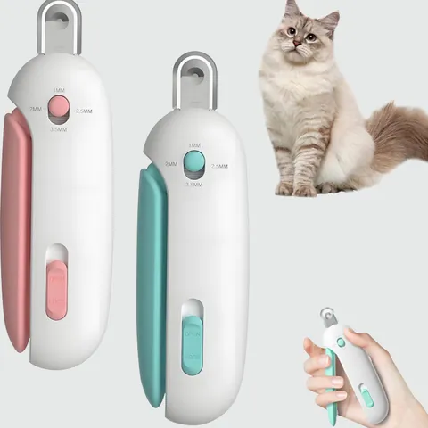 Professioneller LED Haustier Nagelknipser Für Katzen Hunde Mit Blutlinien Licht Schutz Schere Edelstahl Klinge Pflege Werkzeug