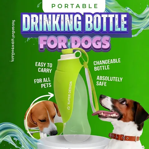 Tragbare Hundewasserflasche Blattdesign Faltbare Silikon Haustier Reise Trinkschüssel Outdoor Wandern Welpen Katzen Wasserspender SUPER DESIGN