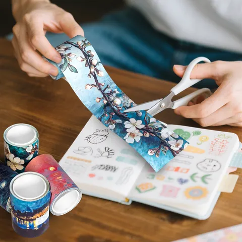 Impressionistische Ölgemälde Washi Tape Van Gogh Monet Berühmte Kunst Scrapbooking Dekorative Klebeband Papier DIY Journal Aufkleber