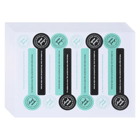Handmade Sealing Stickers Paper Decorative Labels For Baking Pudding Cup Gift Box Packaging DIY Craft Stickers