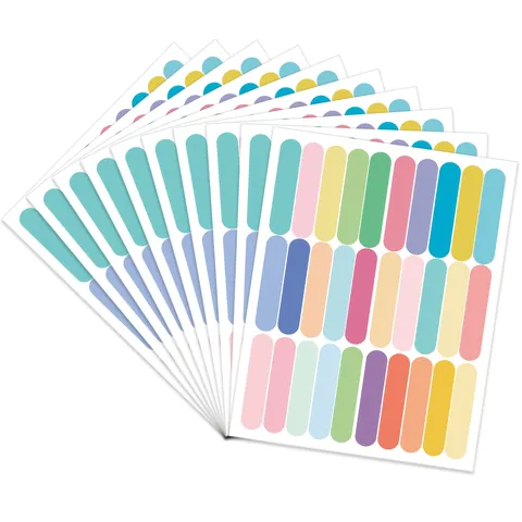 Self-Adhesive Confetti Wall Stickers Colorful Geometric Paper Decals For Kids Room Kindergarten Bedroom Macaron Style