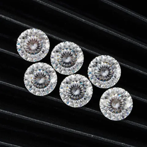 D Color VVS Round Bird's Nest Cut Moissanite Loose Gemstone With GRA Certificate Synthetic Silicon Carbide Jewelry Making GRA