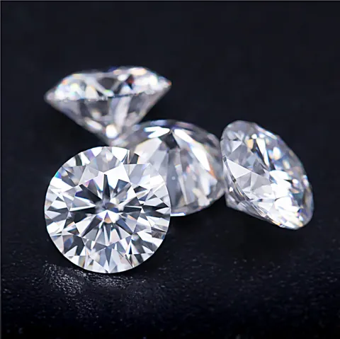 G Color Moissanite Round Brilliant Cut Loose Stone Hearts And Arrows VVS Moissanite Diamond With GRA Certificate For Jewelry