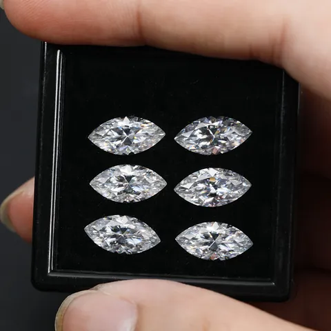 Marquise Cut Moissanite Loose Stone GH Color VVS Clarity Sparkling Gemstone For Jewelry Making Fine Jewelry Gift