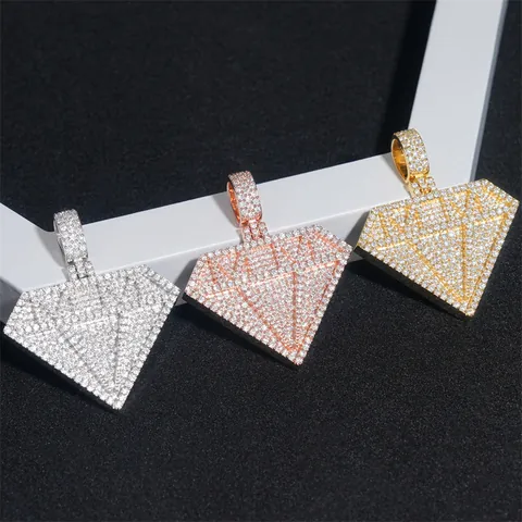 Hiphop Moissaniet Diamant Hanger 925 Sterling Zilver Iced Out Sieraden Kleur D Met GRA Certificaat Alleen Hanger