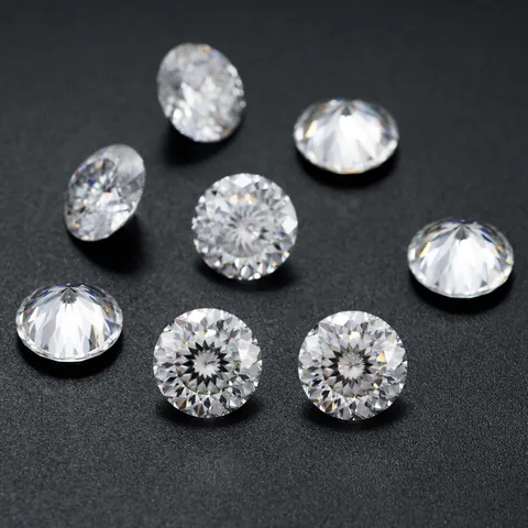D Color VVS Round Bird's Nest Cut Moissanite Loose Gemstone With GRA Certificate Synthetic Silicon Carbide Jewelry Making GRA