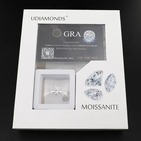 D Color Moissanite Round Brilliant Cut VVS Clarity Loose Stone GRA Certified Gemstone With Premium Gift Box Jewelry Making