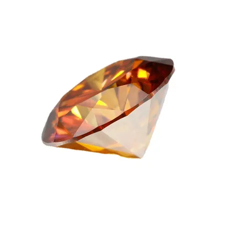 Round Brilliant Cut Garnet Red Moissanite Loose Stone Lab Created Pomegranate Red Gemstone With GRA Certificate Jewelry Making