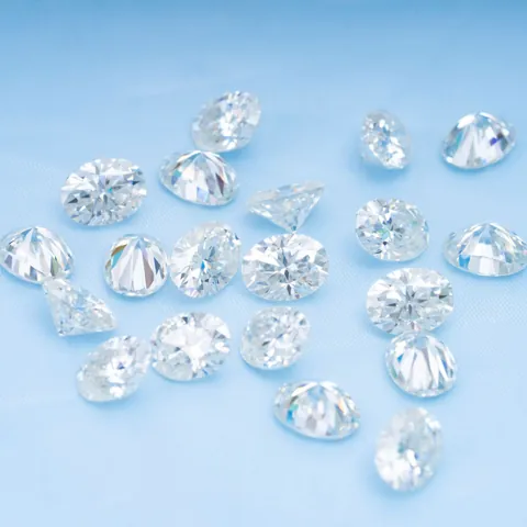 Diamante Suelto de Moissanita de Corte Ovalado Color DF Piedra Preciosa Cultivada en Laboratorio para Hacer Joyas Con Certificado GRA Y Tarjeta Negra