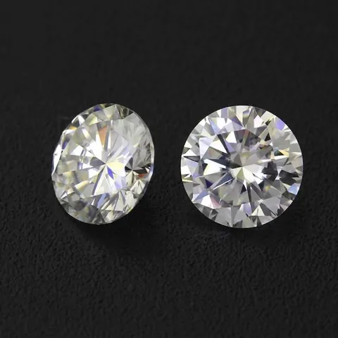H Color Round Brilliant Cut Moissanite Loose Stone With Hearts And Arrows Cut GRA Certificate Jewelry Inlay Supply