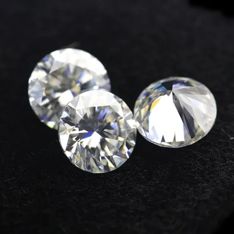 H Color Round Brilliant Cut Moissanite Loose Stone With Hearts And Arrows Cut GRA Certificate Jewelry Inlay Supply