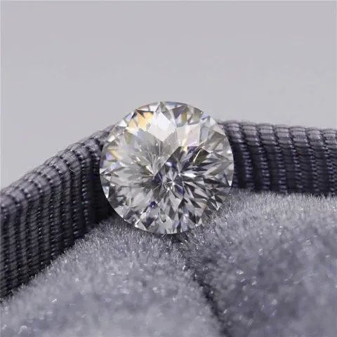 Imperial Cut Round Loose Moissanite Stone D Color VVS1 With GRA Certificate And Black Card For Jewelry Making DIY