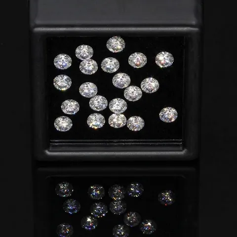 D Color 3EX Cut Round Moissanite Loose Gemstones For Jewelry Making Heart And Arrows Moissanite Diamonds For Ring Necklace