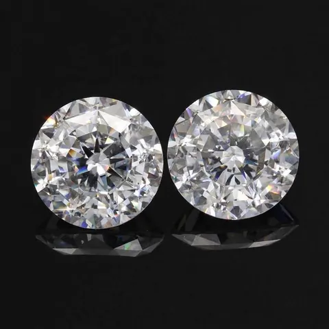 Round 100 Facets Cut Moissanite Loose Stone D Color VVS1 With GRA Certificate Brilliant Fire Diamond Alternative Gemstone