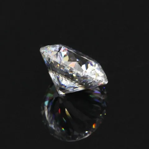 Pierre en Vrac de Moissanite Brillante à Haut Feu Coupe Ronde Neuf Cœurs et Une Fleur pour la Création de Bijoux Avec Certificat GRA