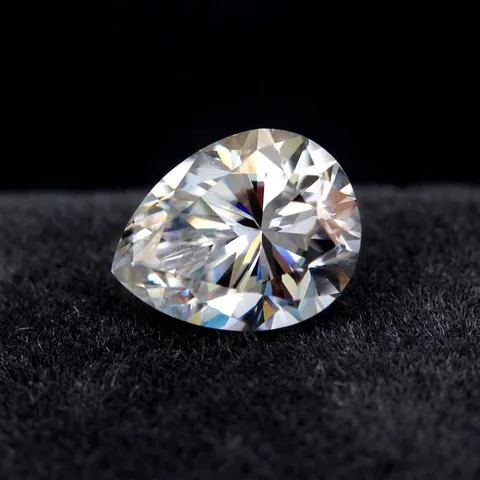Taille Poire Couleur GH Moissanite Pierre en Vrac Forme Goutte Clarté VVS Diamant Alternative Avec Certificat Serti Bijoux