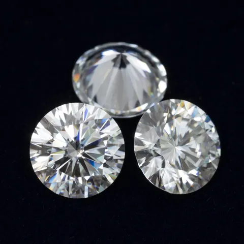 Pietra Sfusa in Moissanite Rotonda Taglio Cuori e Frecce VVS Diamante Sintetico Bianco Certificato GRA Intarsio Gioielli